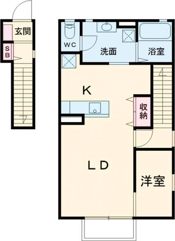 ミーヤハイツ A棟の間取り