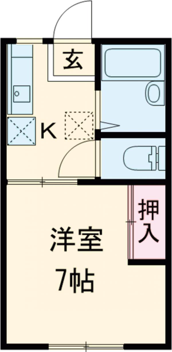 CREST V 峰 Aの間取り