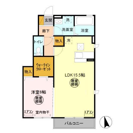 パークドプランタン Gの間取り