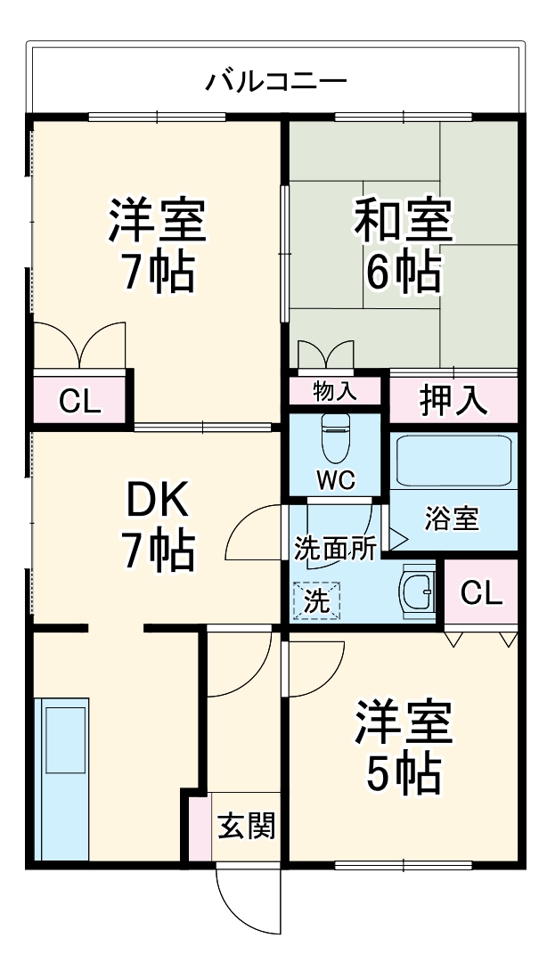 シティハイツ早稲田の間取り