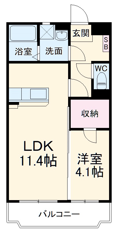 ルミエール白梅の間取り