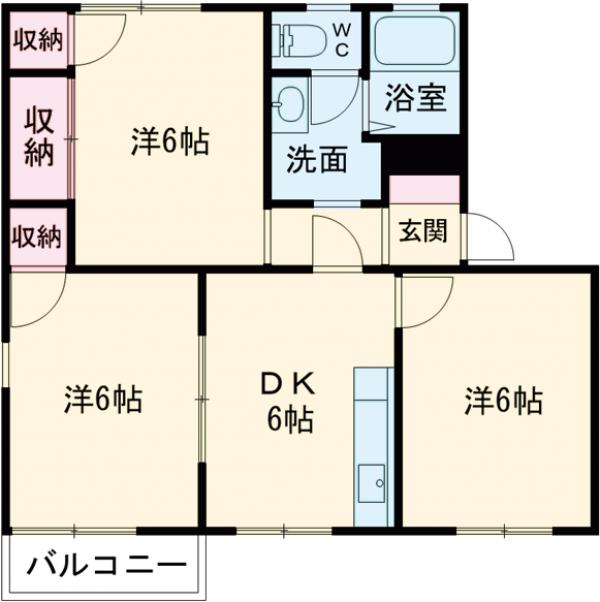 コンチェルト・ハウスAの間取り