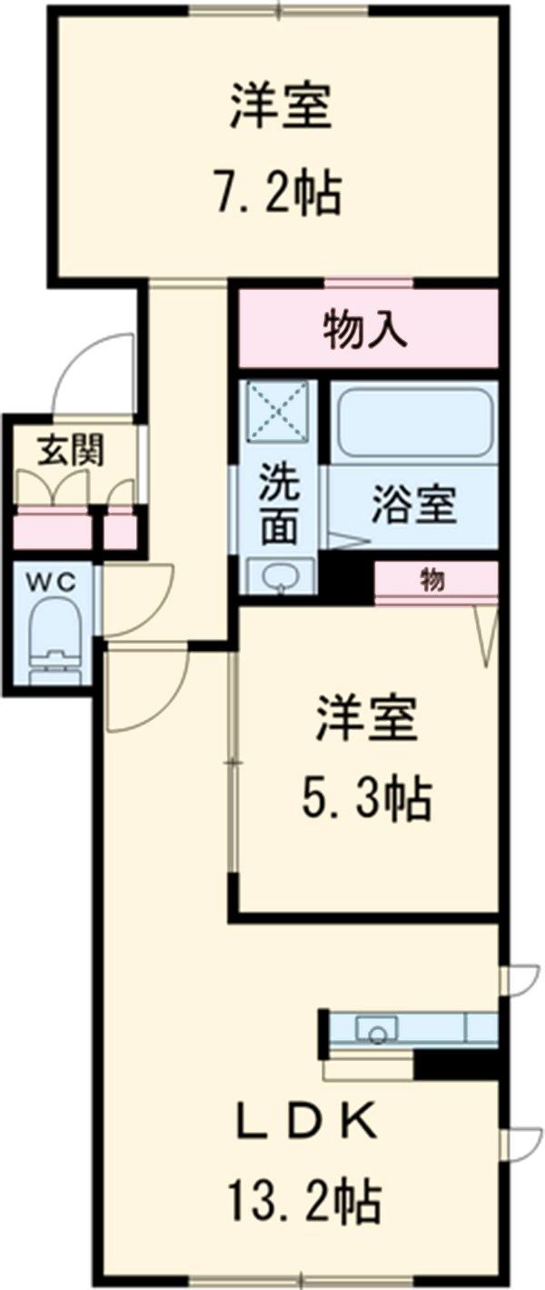 Grandy Villa Central Park Ⅰの間取り