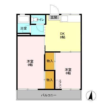 セントラルコーポ Bの間取り