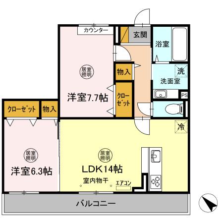 アルバ　Ａの間取り