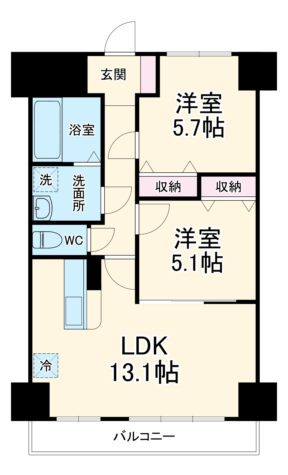 K・Mおおたかの森 住居の間取り