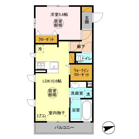 メセナ笠原南の間取り