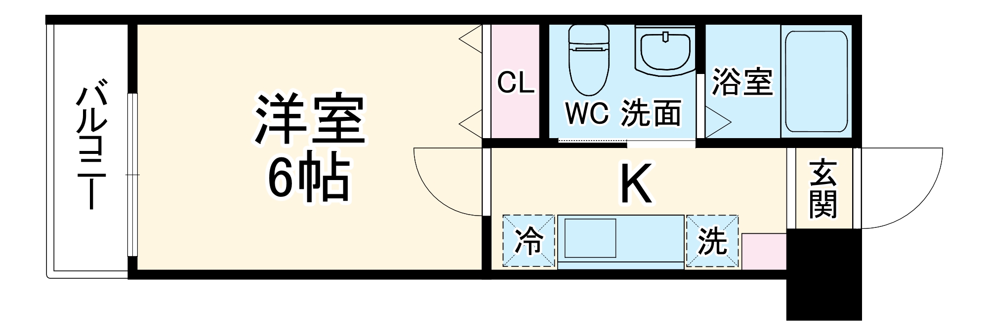 Wins Court Hattoriの間取り