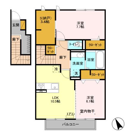 サンヒルズヴィラカインドネス　Ⅰの間取り