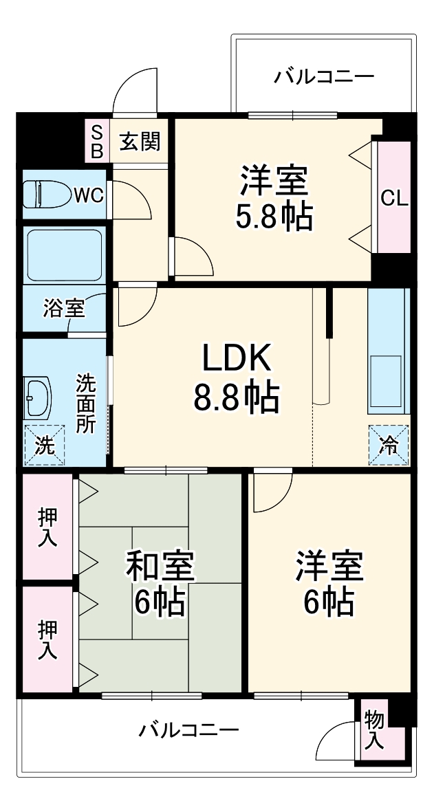 アンファブールの間取り