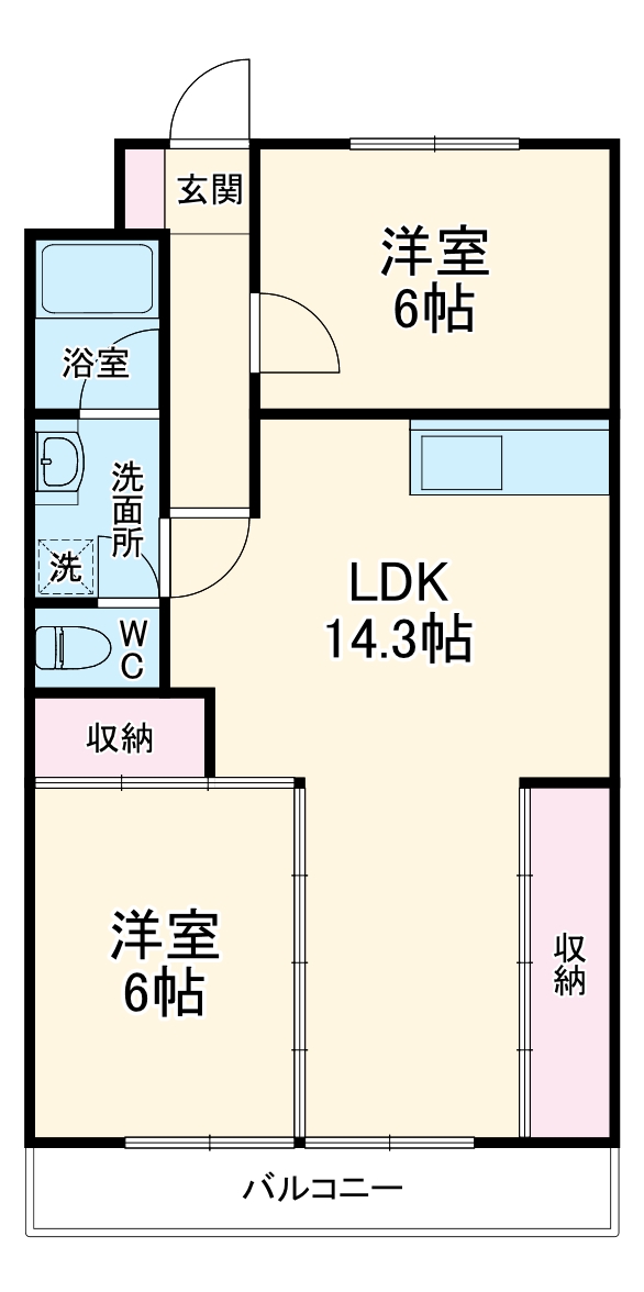 コーポエトワールの間取り