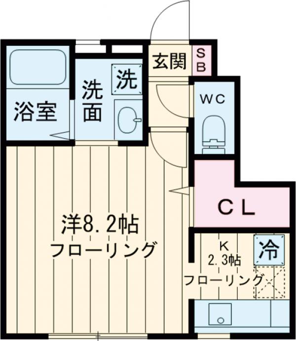 サニータウン武蔵野Aの間取り
