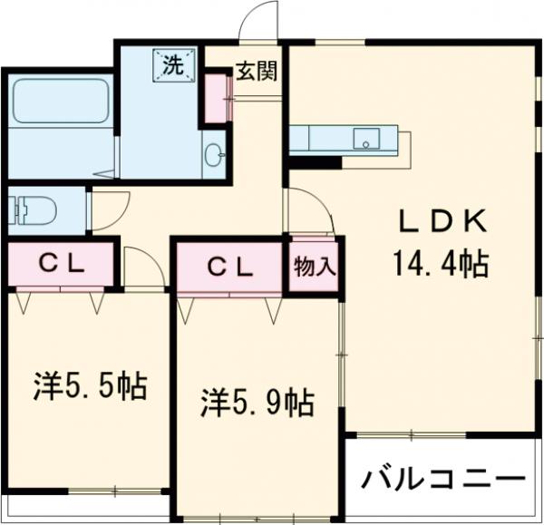 グランベールの間取り