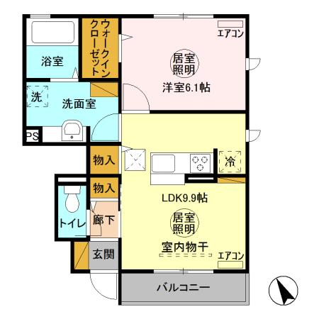 メゾングレース Lの間取り