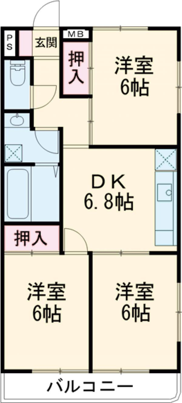 ビューバレーの間取り