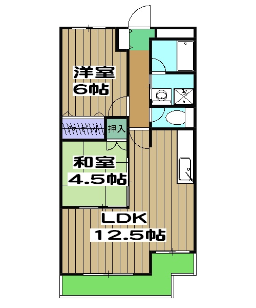 カルム常盤の間取り