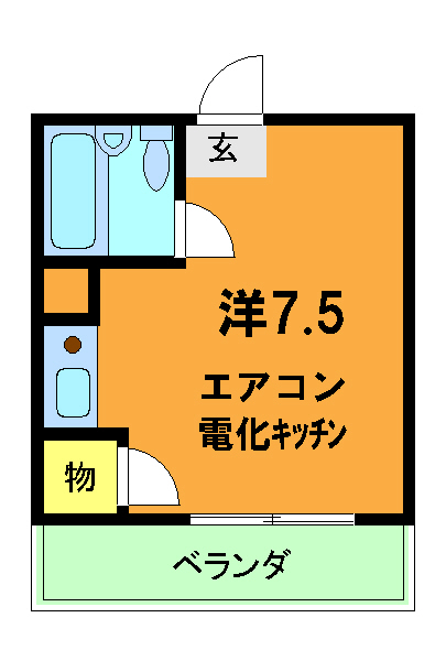 マンション野口の間取り