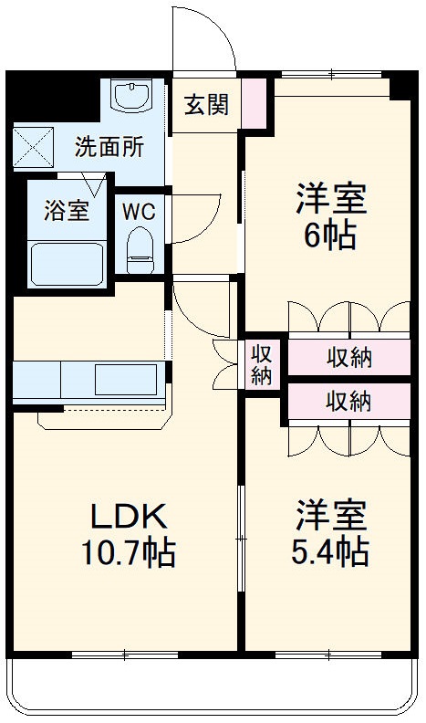 BEAUTY・AQUASIDEの間取り
