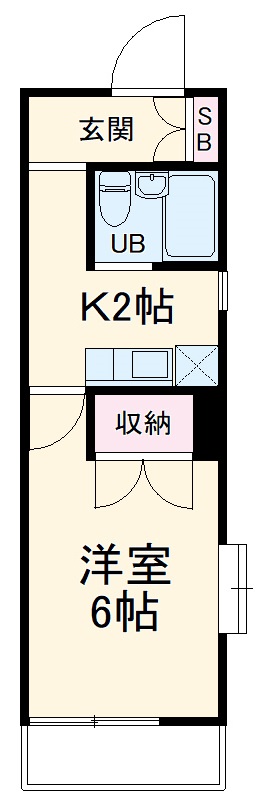 サンルビーＡＳＡＨＩの間取り