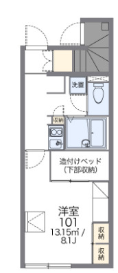 レオパレスクリスマスローズの間取り