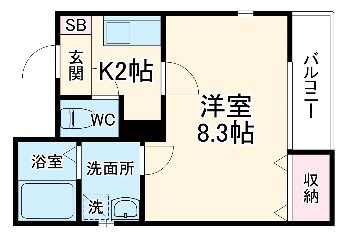 クレフラスト黄金 A棟の間取り