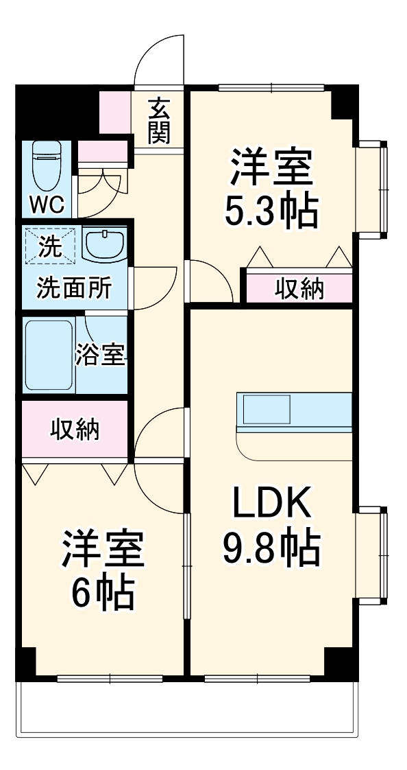 ヴァンベールSの間取り