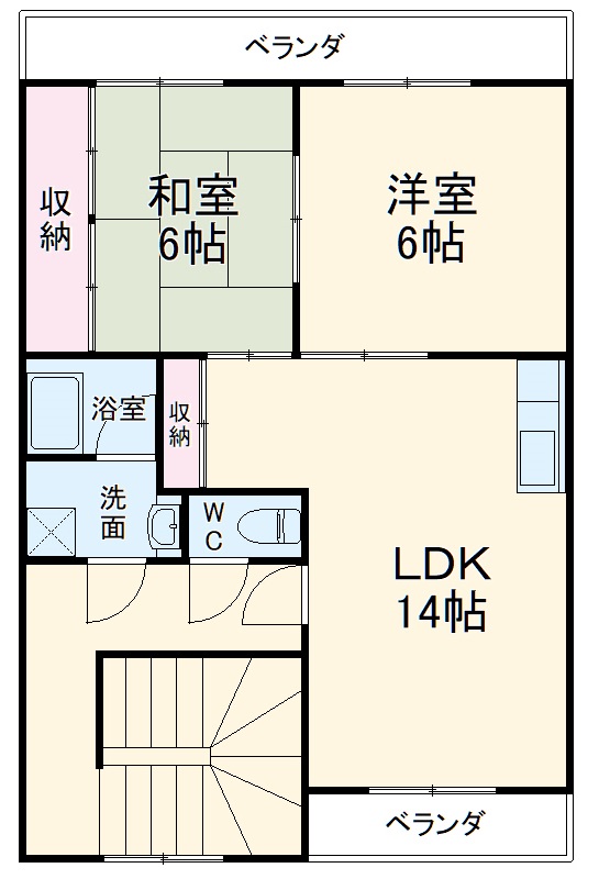 ジュネス明光Aの間取り