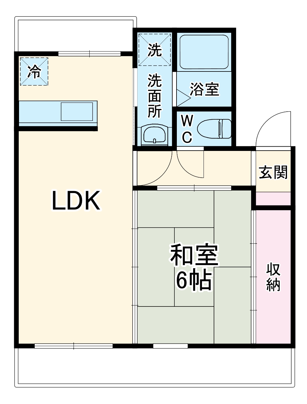 メゾンプレーリーAの間取り