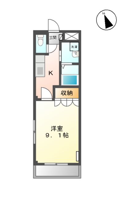 リビュール上縄の間取り