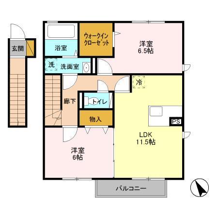 ベルサージュ Aの間取り