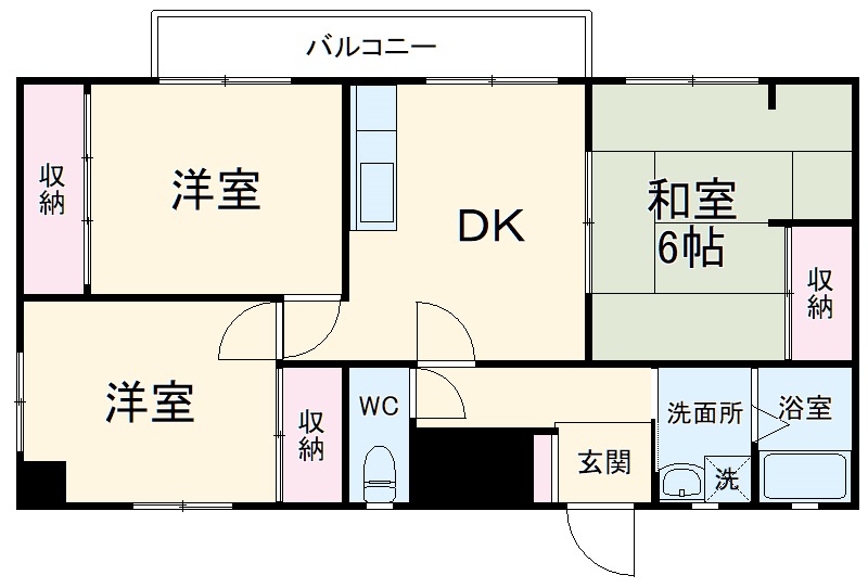 セーコーコーポの間取り