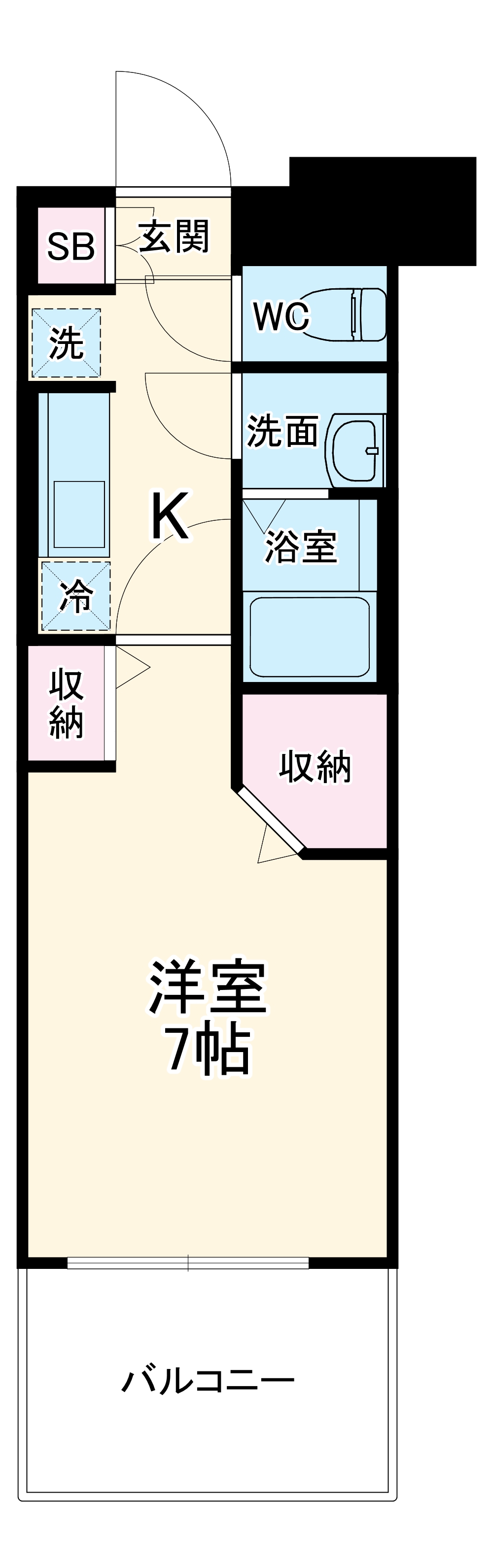 パルティール植田アネックスの間取り