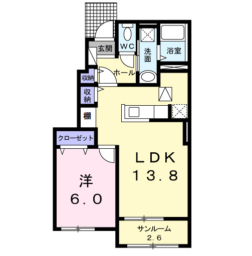 オーバーフォレストⅠの間取り
