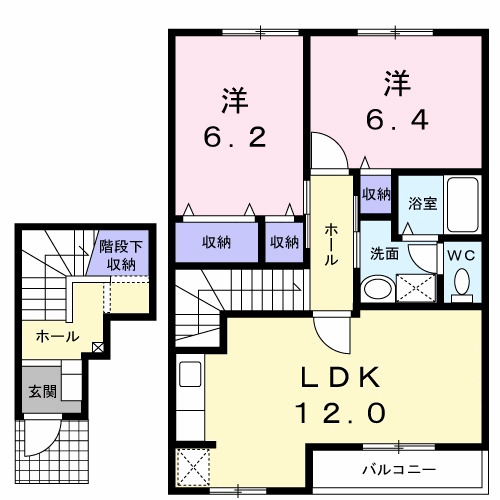 ヴァイオレットBの間取り