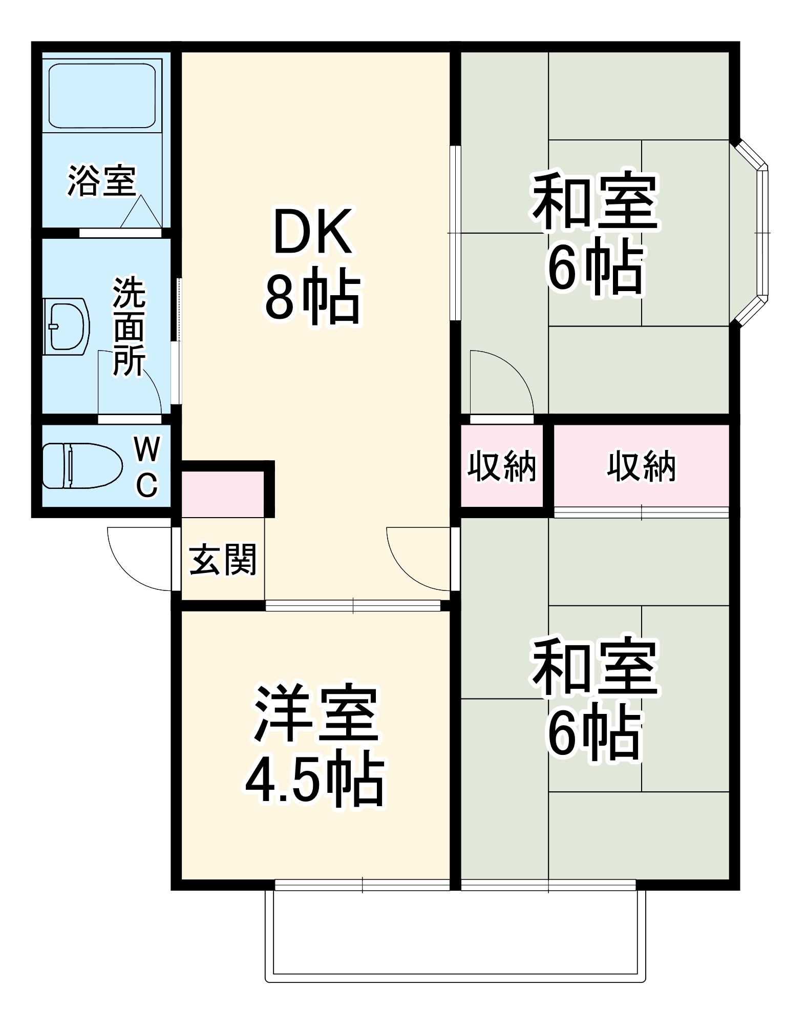 ビリジアンロッジの間取り