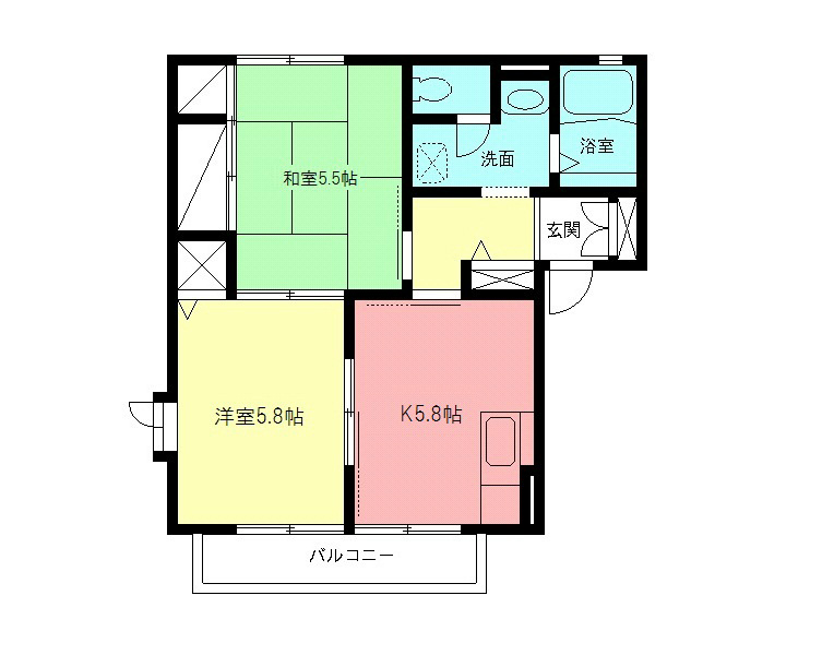 アミニティ湘南Cの間取り