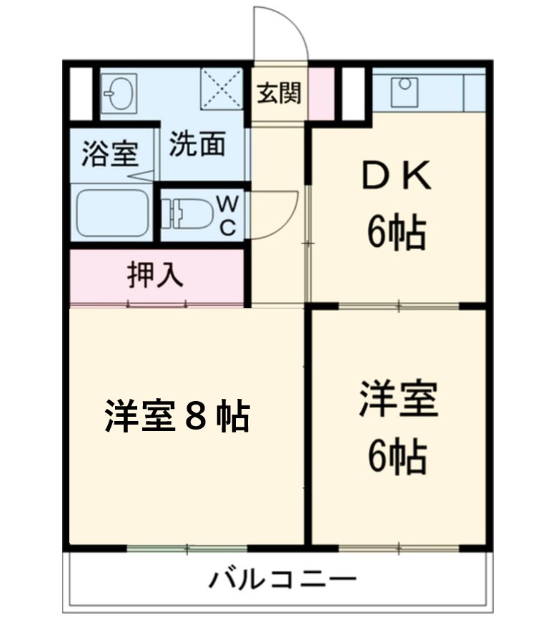 メゾンドフルールの間取り