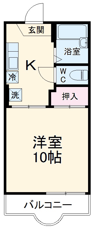 クレスト岸町の間取り