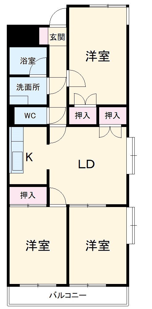 チュリス橋本の間取り