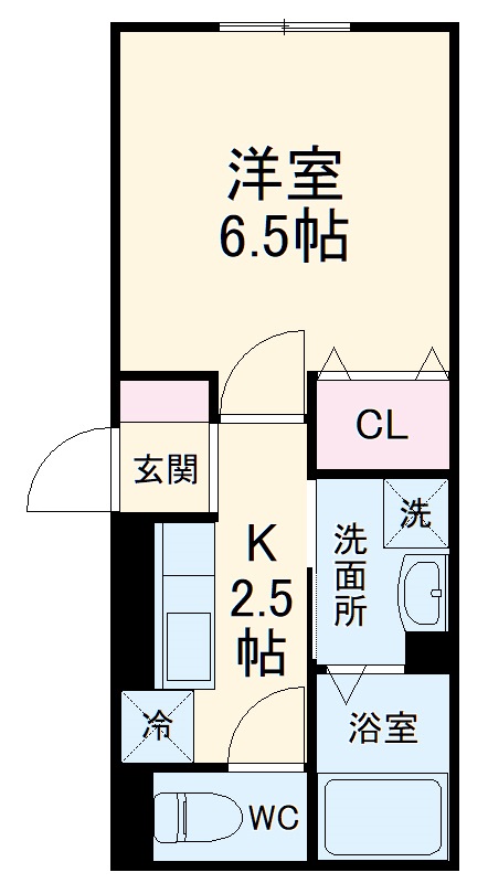 クレール藤沢Ⅱの間取り