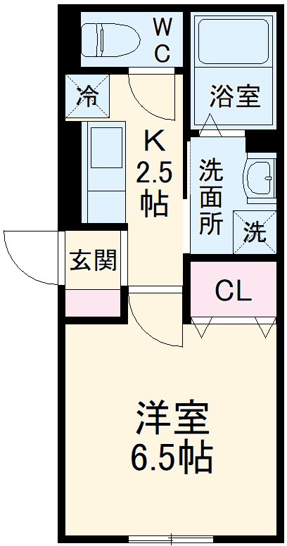 クレール藤沢Ⅱの間取り