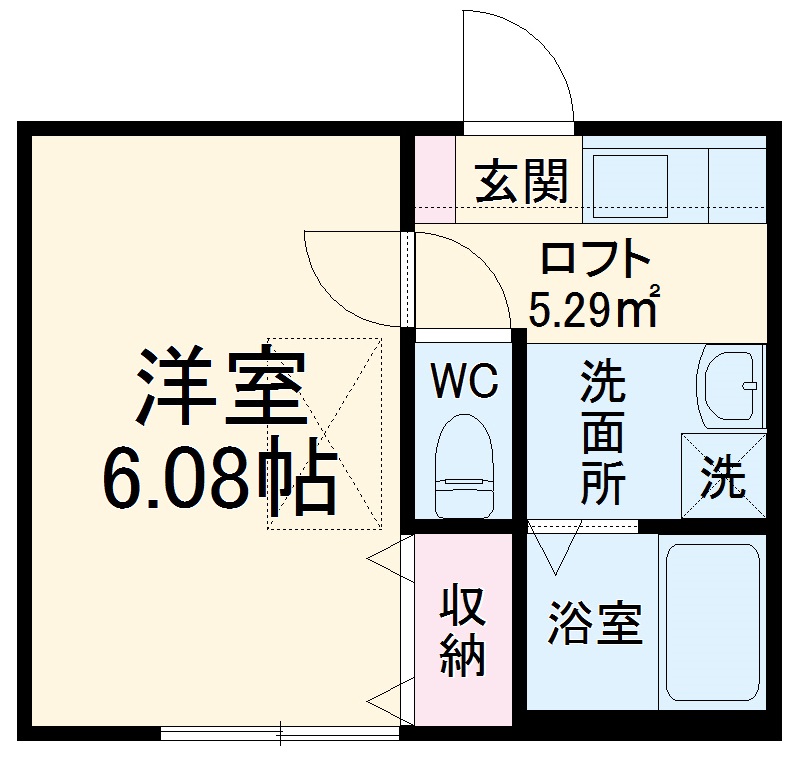ベイルーム弘明寺Ⅰの間取り