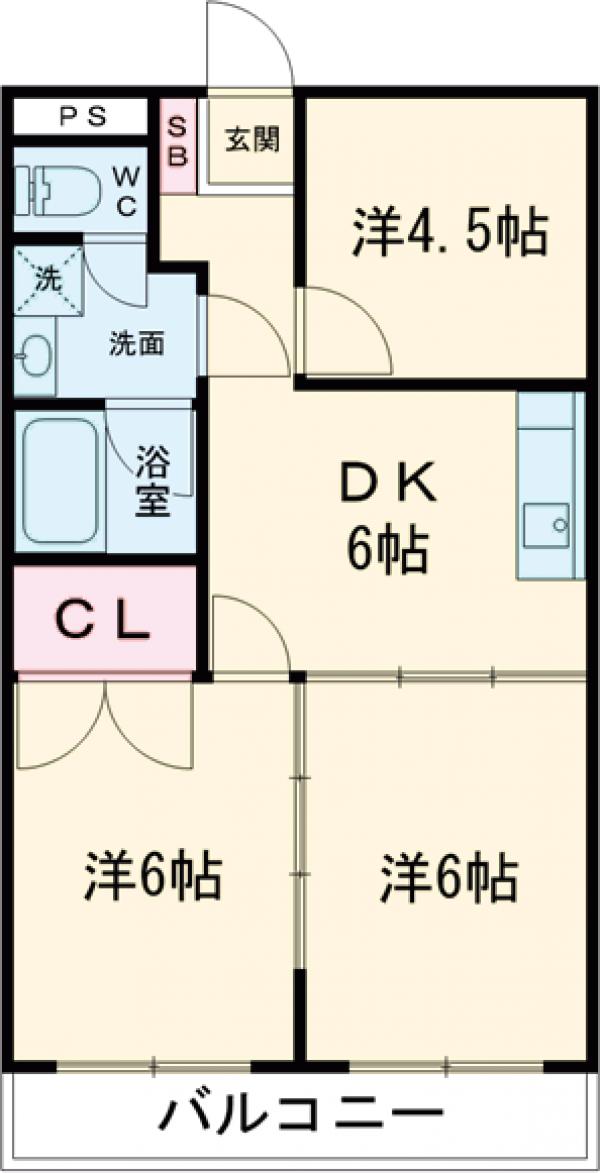 ロイヤルハウスK-TWOの間取り