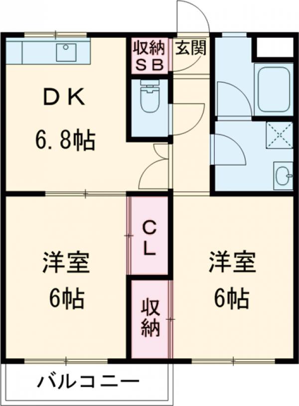 エクセル仙川の間取り