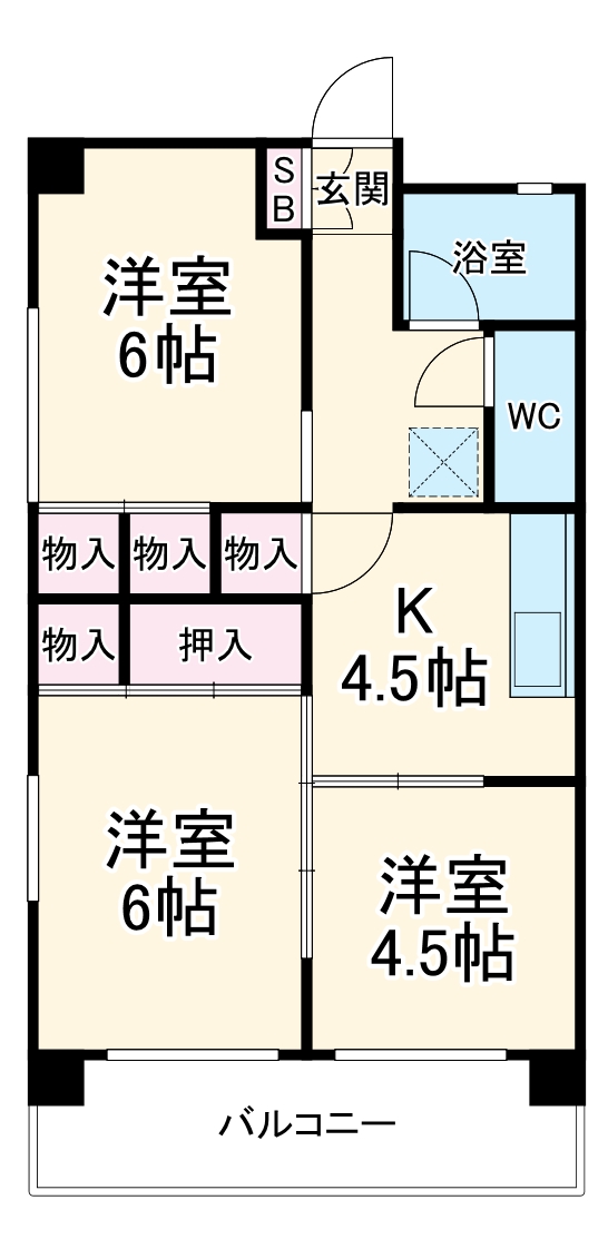 第一モナミマンションの間取り