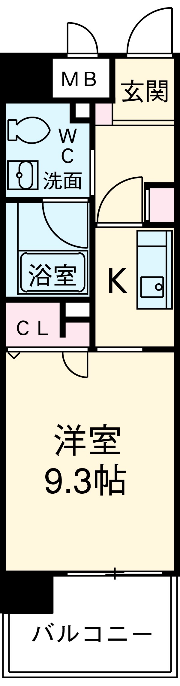 高畑T-2マンションの間取り