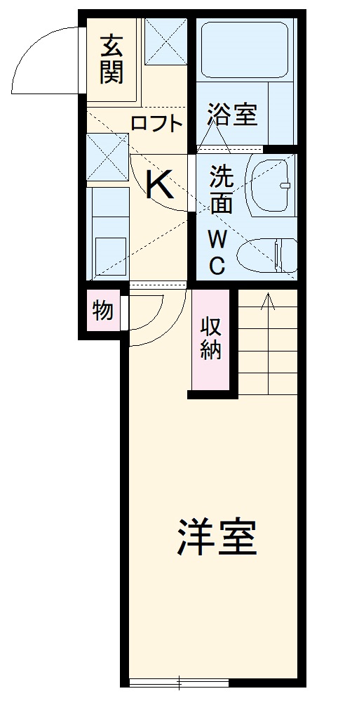 共和の完工年月(2020年9月)築の賃貸アパートの間取り
