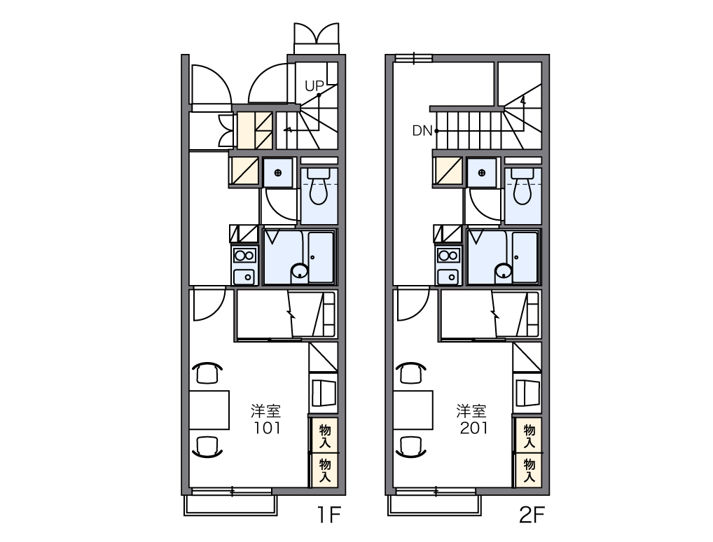 レオパレスGURIの間取り