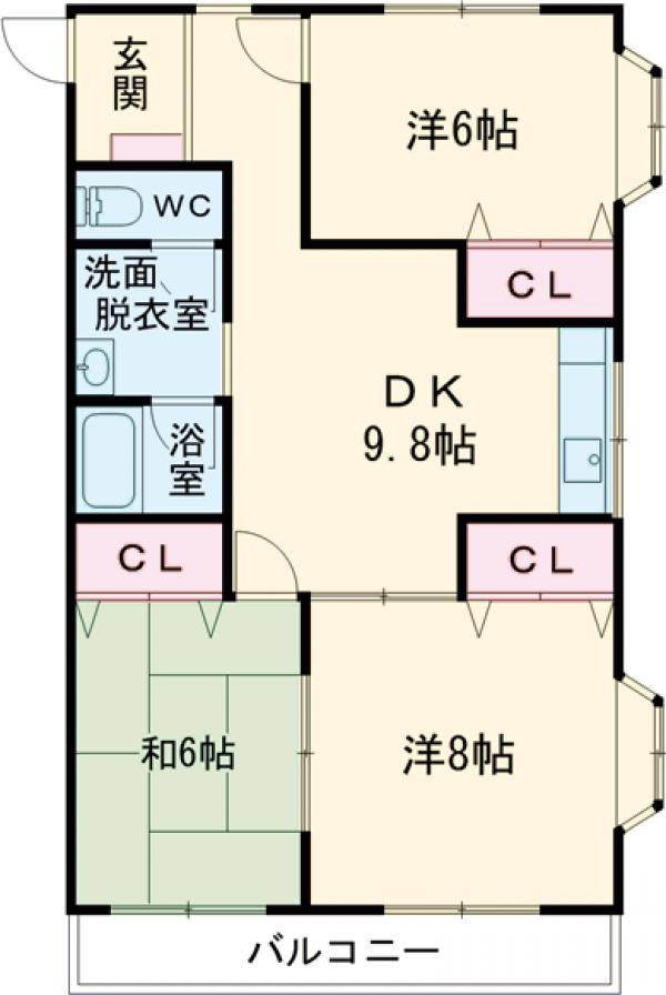 SUNキャッスルの間取り