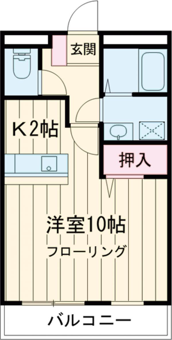 クライムドア・206号室の間取り